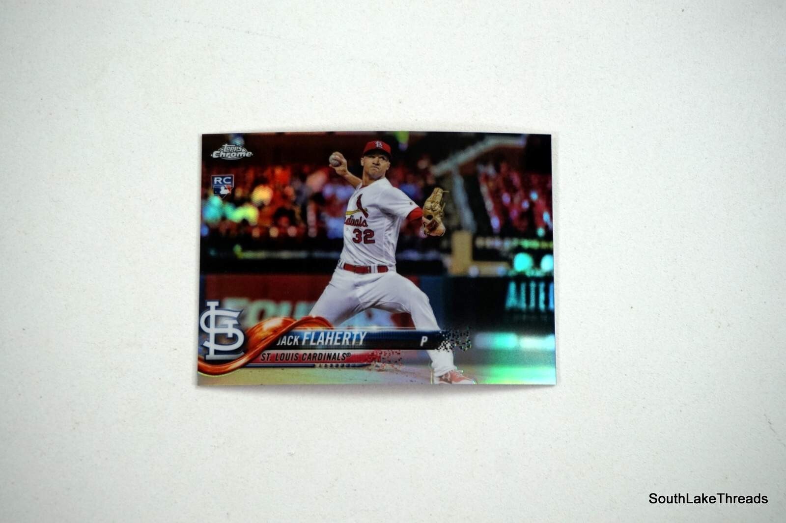 2018 Topps Chrome JACK FLAHERTY RC Refractor #4 Cardinals