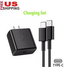 Universal 45W USB-C Super Fast Wall Charger / 2M Typc C Cable For Samsung Huawei