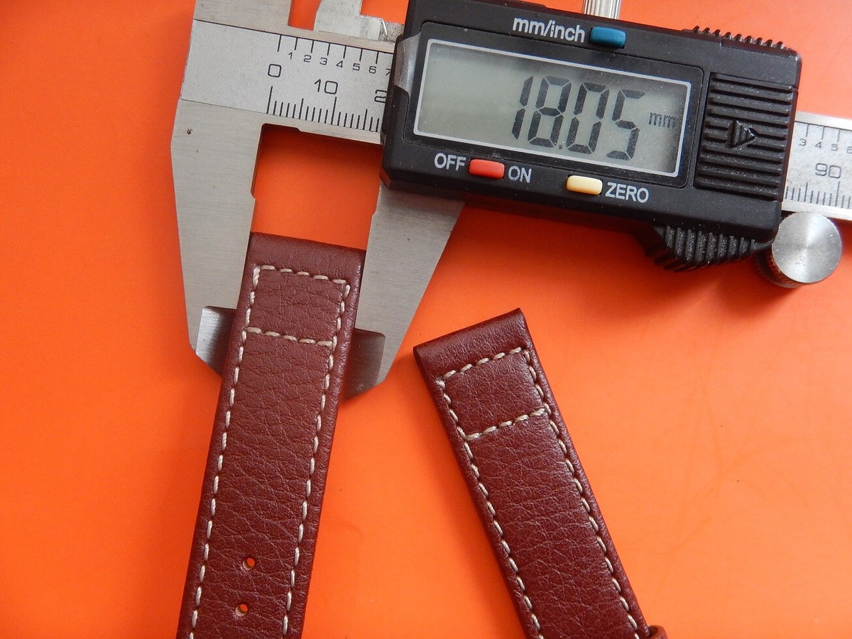 Bracelet De Montre Cuir Veau Véritable Grainé Noir 18 Mm - Morellato, Qualité Italienne