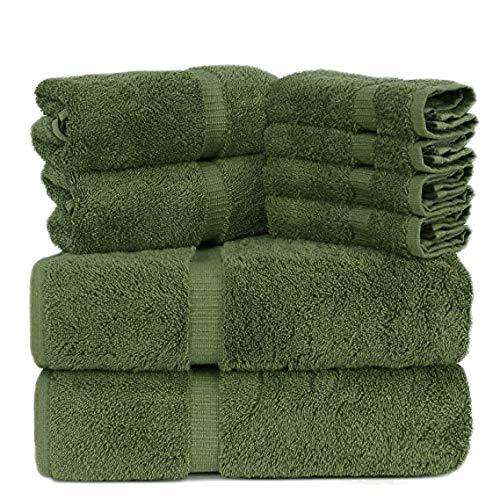 Premium Turkish Cotton Super Soft and Absorbent Towels (8Piece Towel