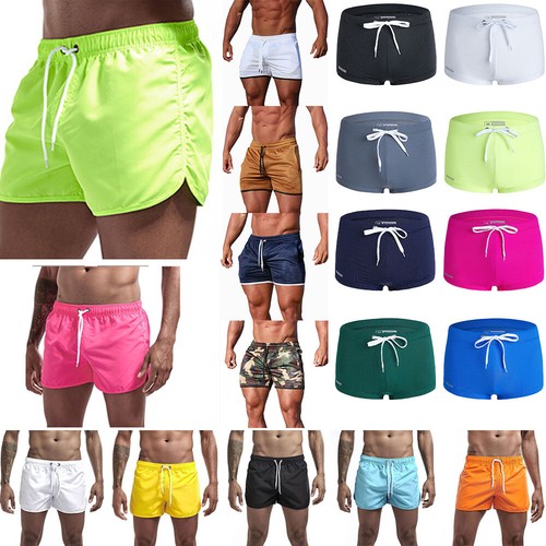 Men Training Shorts Gym Workout Sports Running Bodybuilding Fitness Short Pants+