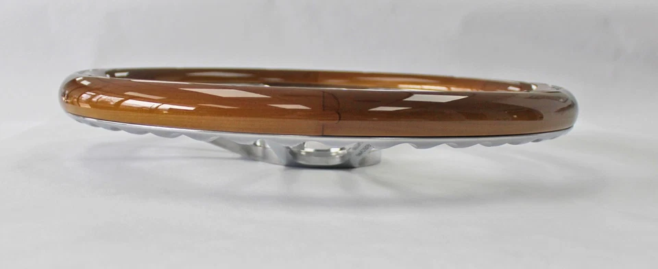 14" Bronco Ford F100 F150 F250 F350 Caoba con Remaches y Volante Billet Foto 3 de 4