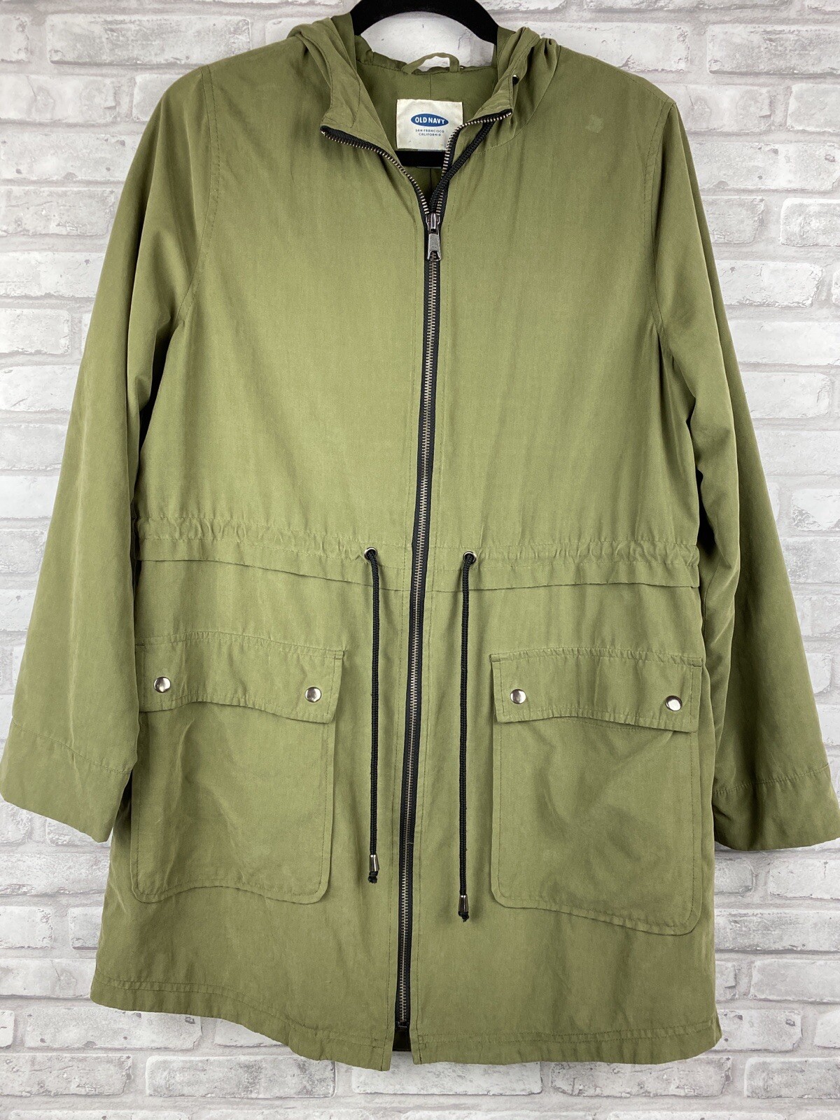 Old Navy Womens Lined Field Jacket Army 