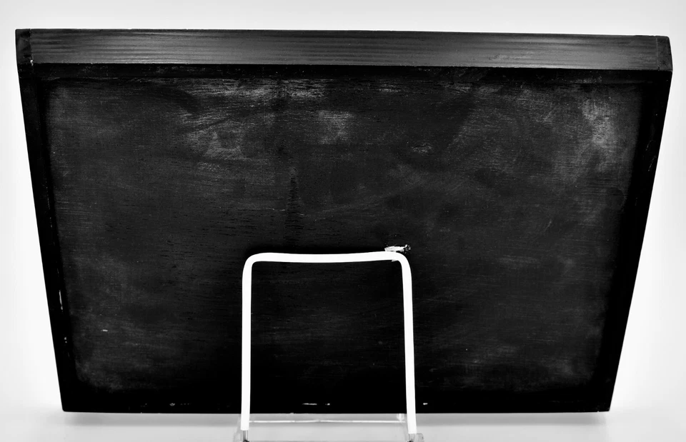 Bandeja para servir camareros de vino francés, azulejos de cerámica, vino, madera negra, asas, 13"x9"x2" Foto 4 de 4