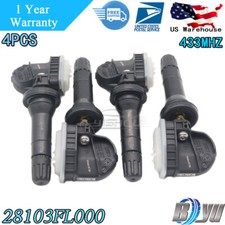 28103FL000 Set of (4) NEW TPMS Tire Pressure Sensor For Subaru Impreza Crosstrek