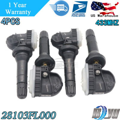 #ad 28103FL000 Set of 4 NEW TPMS Tire Pressure Sensor For Subaru Impreza Crosstrek $32.98
