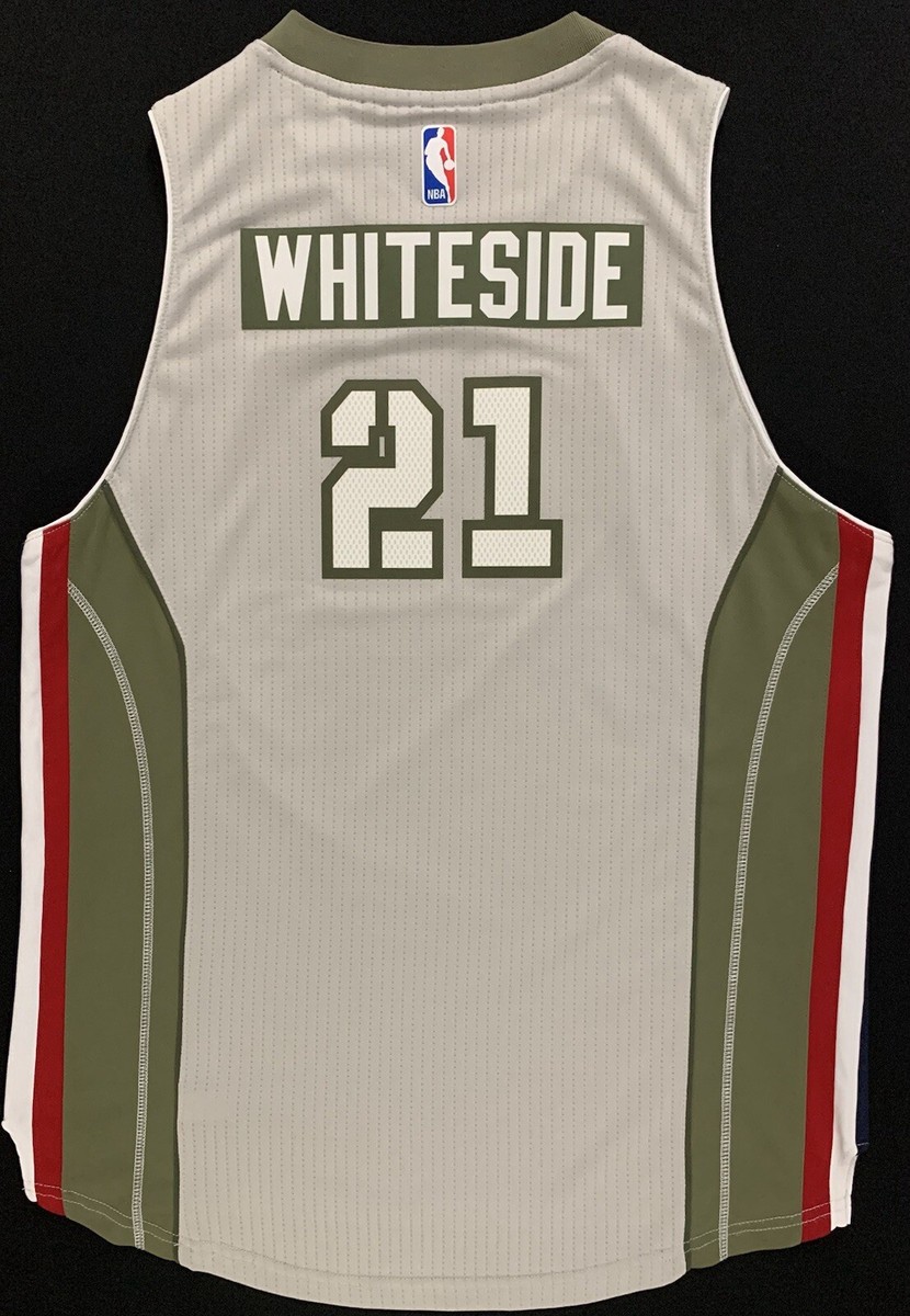 Rare Adidas Hassan Whiteside Miami Heat #21 Home Strong