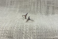 925 Sterling Silver Dolphin Or Whale Tail Twisted Band Adjustable Ring