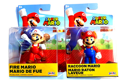 Super Mario - Racoon Mario and Fire Mario (2.5'' Figures)