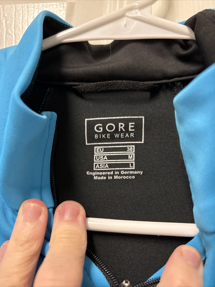 Chaqueta de ciclismo Gore Bike Wear para mujer M azul convertible brazos con cremallera cortavientos Foto 3 de 4