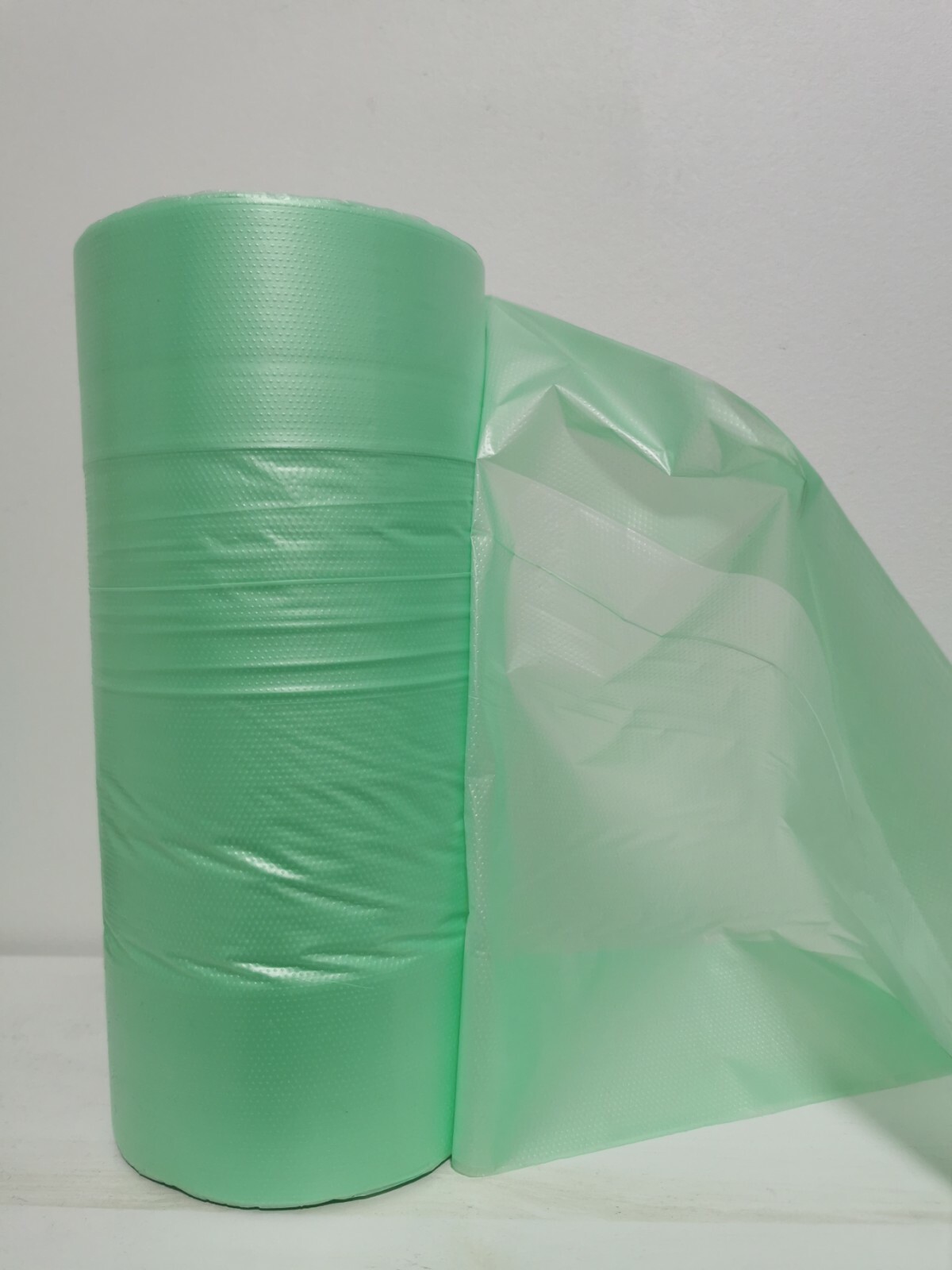 Produce Roll Bags Gusset Freezer Clear / Green Heavy Duty Plastic BAGS