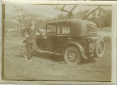 ALTES FOTO - VINTAGE SNAPSHOT - AUTO TACOT AUTO - OLD CAR