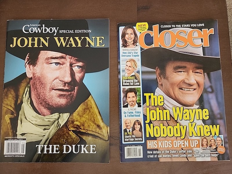 John Wayne ' Closer 2016 - American Cowboy  2019' Magazine's.