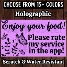 50 DoorDash UberEATS Grubhub Delivery 2.25" STICKERS LABELS INSTACART CART SHIPT