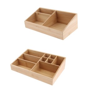 Wood Cosmetic Organizer Home Office Accessory Tray Makeup