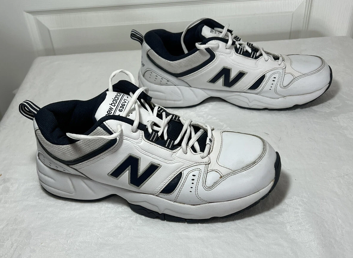 New Balance Cross Training Shoes Menu0026#039;s Size 13 2E 636V1 White w/Navy  MX636WN | eBay