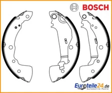 Brake shoe set Bosch 0986487963 for Nissan Micra V