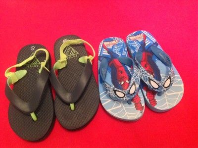 spiderman light up flip flops