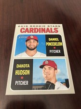 2019 Topps Heritage #96 Daniel Poncedeleon/Dakota Hudson ROOKIE STARS *Mint* Qty