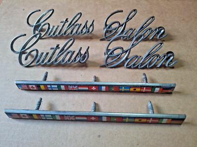 Olds Cutlass Salon 1977 Schriftzug Emblem Kotflügel No: 413439 413491 413561