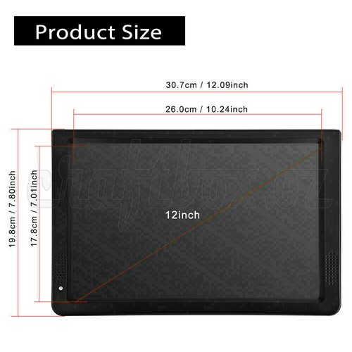 12" 1080P HD Digital Portable TV HD TFT LED DVB-T2 12V MP4 Player Television AU - Picture 2 of 12