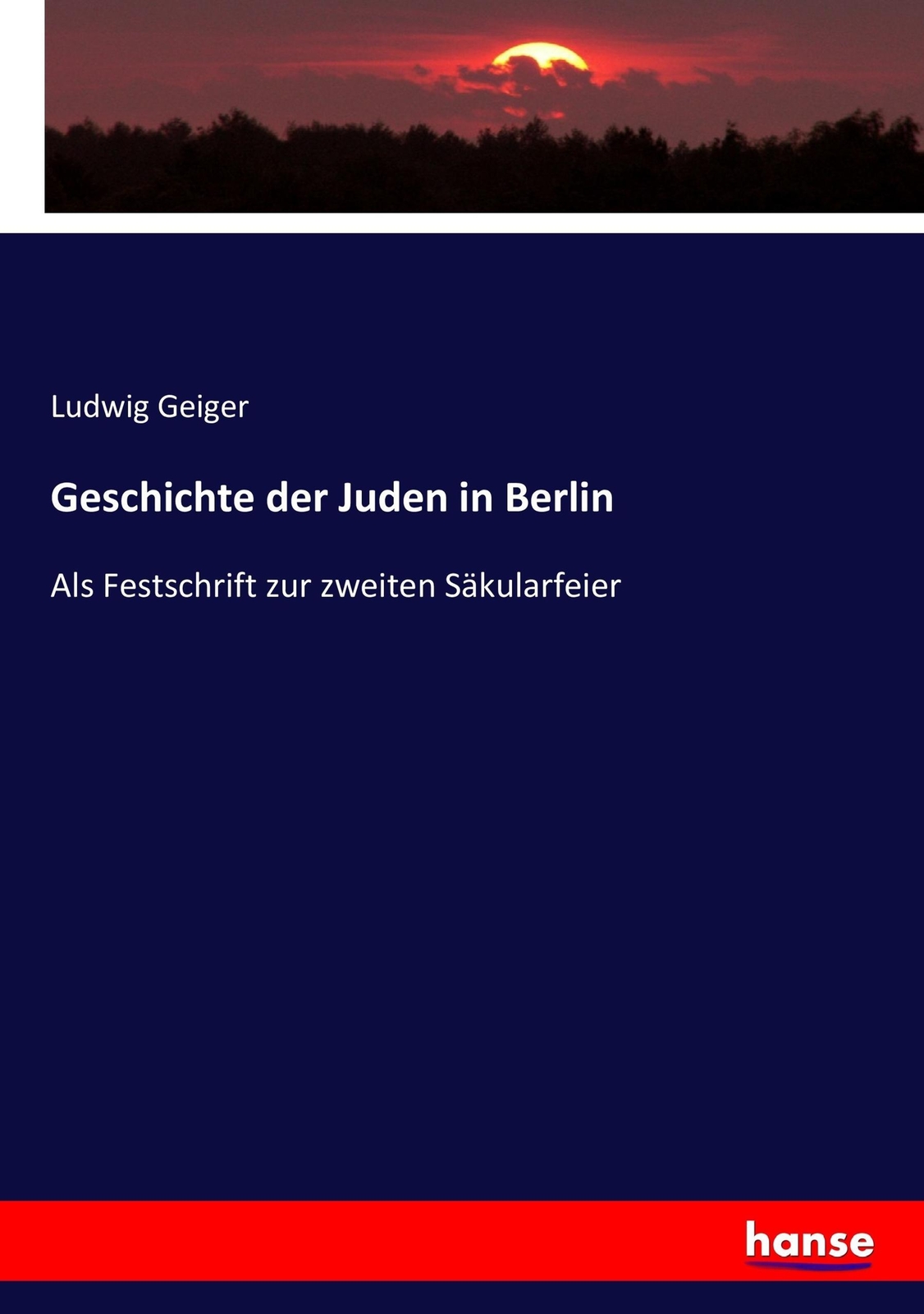 Thumbnail - Geschichte Der Juden In Berlin Als Festschrift Zur Zweiten