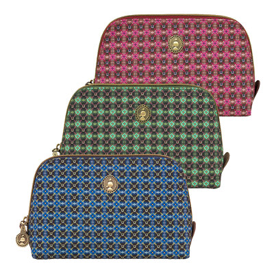 Pip Studio Damen Kulturbeutel Coby Cosmetic Bag Triangle Small Clover