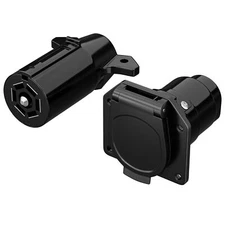 7 Pin Trailer Male Plug 7 Way Round RV Style Flat Blade Female Wiring Harness