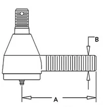 Compatible With John Deere TIE ROD SHORT AT13971 1010 (SN 042001- ), 2010