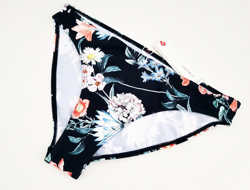 Esprit Bikini-Unterteil Slip DE 44 Badehose schwarz bunt Blumen NEU ETIKETT TOP - Bild 2 von 16