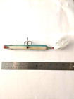Rare Vintage Arborgast's Prancer wood fishing lure w/hair tail & glass eyes — photo 2