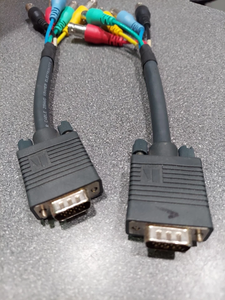 Kramer HD15 VGA Male to 5 BNC RGBHV Female Adapter Cable (Two) - Image 2 of 3