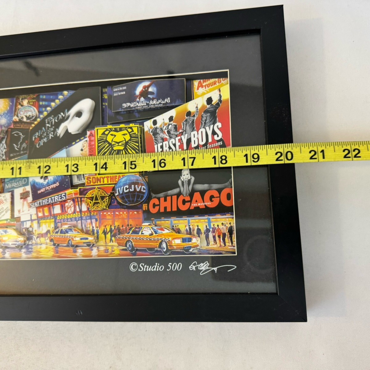 Studio 500 Times Square 3D Framed Paper Cut Art Shadowbox Broadway