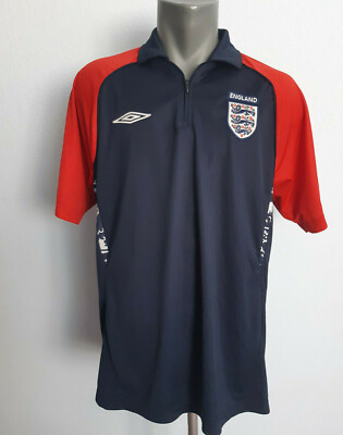 Umbro イングランド トレーニングウェア ネイビー England Training Polo Jersey Umbro Navy Blue Shirt Size L Football
