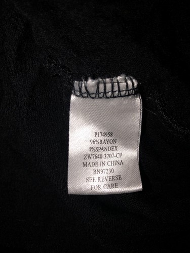 Crave Fame L Juniors’ Cut Out Neckline Scrappy Racer Back Top Black - Picture 8 of 10
