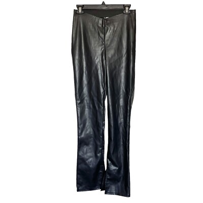 Divided By H&M Pants Size Small Faux Leather Edgy High Waist Punkcore Mob Wife