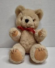 Fabri-Centers Of America Tan Cream Teddy Bear with Jointed Arms and Legs Vintage