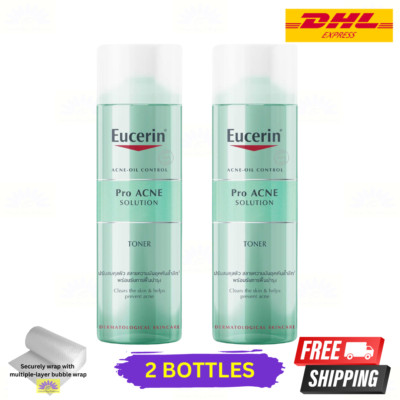 2 X Eucerin Pro Acne Solution Toner 200ml Acne Oil Control - Express Shipping