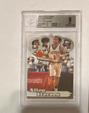 1996-97 Allen Iverson Pacific Power Platinum Crown Die Cut #4 Beckett BGS 9.5