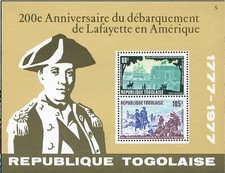Togo #C330a MNH S/S Lafayette
