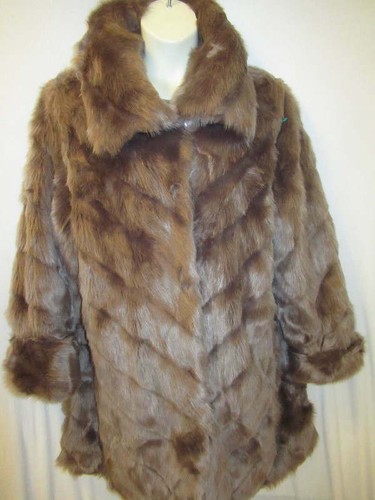 Faux Fur Warm Brown cozy Jacket Coat 