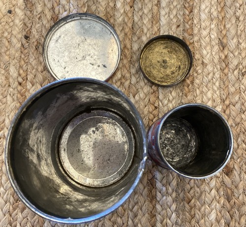 2- Vintage Calumet Backpulver Dosen Blech eine große eine kleine - Bild 5 von 9