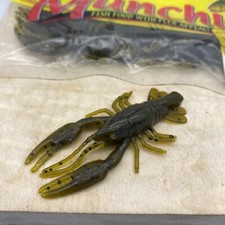 (2 Packs) Lindy Munchies 2.5" Bitty Craw Tube Green Pumpkin Imitation Crawfish