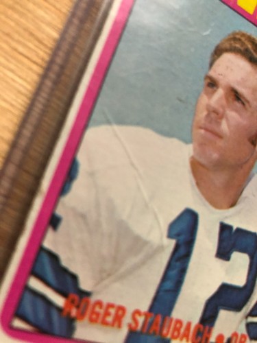 1972 Topps ROGER STAUBACH Football Dallas Cowboys HOF Rookie RC - Creased - Picture 6 of 15