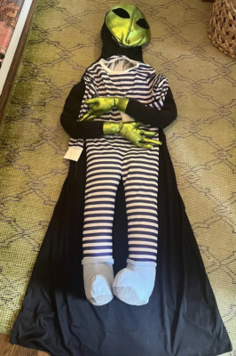 Chasing Fireflies Alien Abduction Boys Halloween Costume Size 8 NO FAN