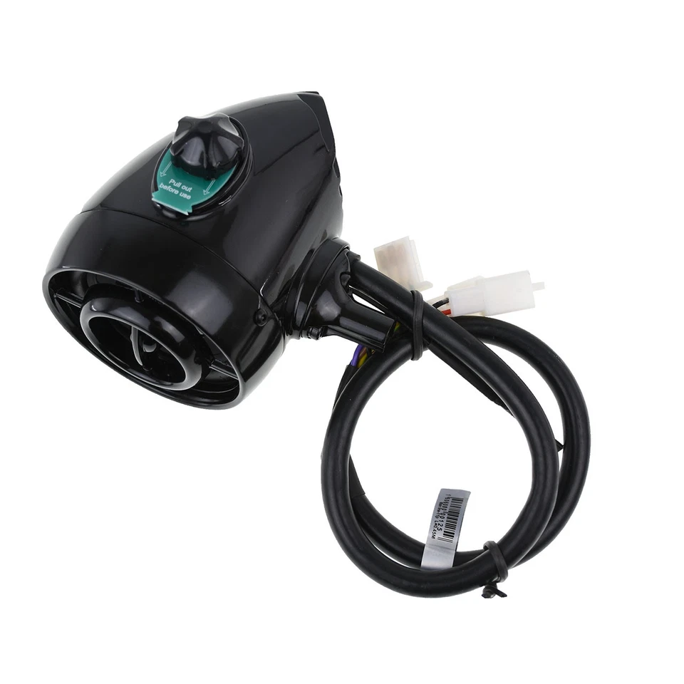 Amplificador de sistema estéreo de sonido de audio con altavoz Bluetooth para motocicleta de 1"" USB negro Foto 4 de 4