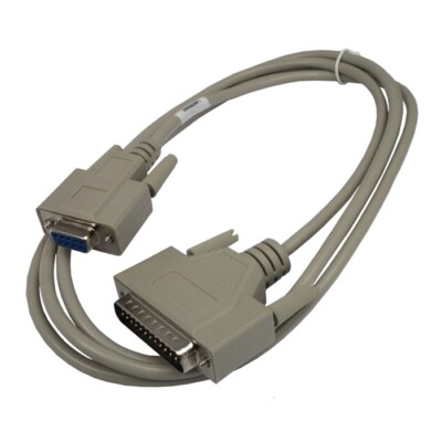Lantronix DB25M to DB9F serial cable, 6 ft. P/N: 500-163-R