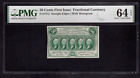 FR1312 50c First Issue US FRACTIONAL CURRENCY - PMG 64 EPQ Ch Unc  - W4