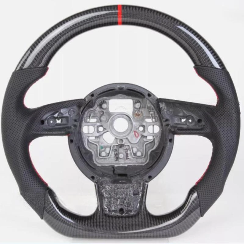 Carbon Fiber Sport Steering Wheel For 2012-2019 Audi A6 A7 S6 S8 RS6 RS7 Foto 2 de 4