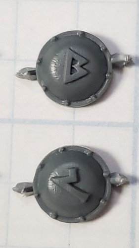 Warhammer Old World Dwarfs Bits Thunderer Quarreler Rune Back Icons x4 Set A - Picture 4 of 4